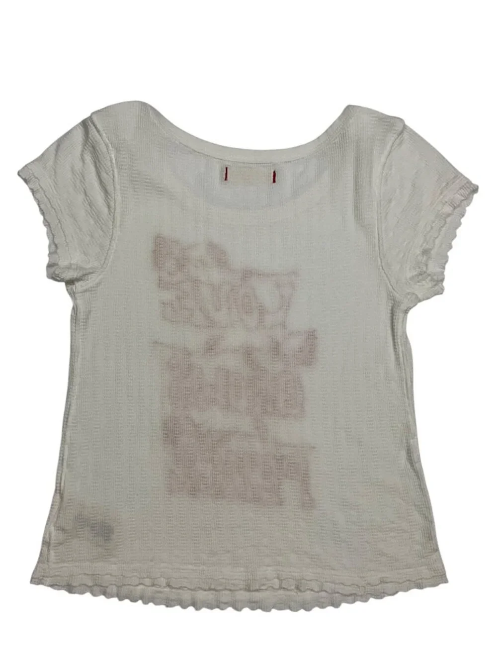 Free People We The Free Adoration Graphic Tee S White LOVE GROWS PEACE